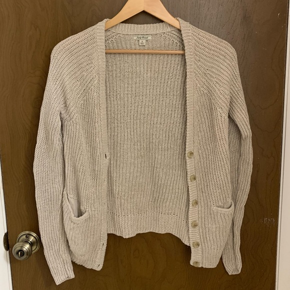 Lucky Brand Linen Heavy Knit Cardigan